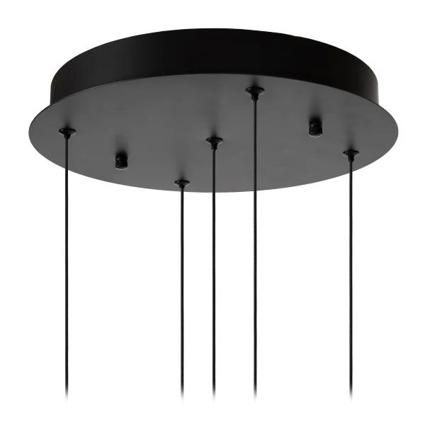 Lucide SENTUBAL - Hanglamp - Ø 35 cm - LED Dimb. - 5x5,2W 2700K - Zwart - detail 7
